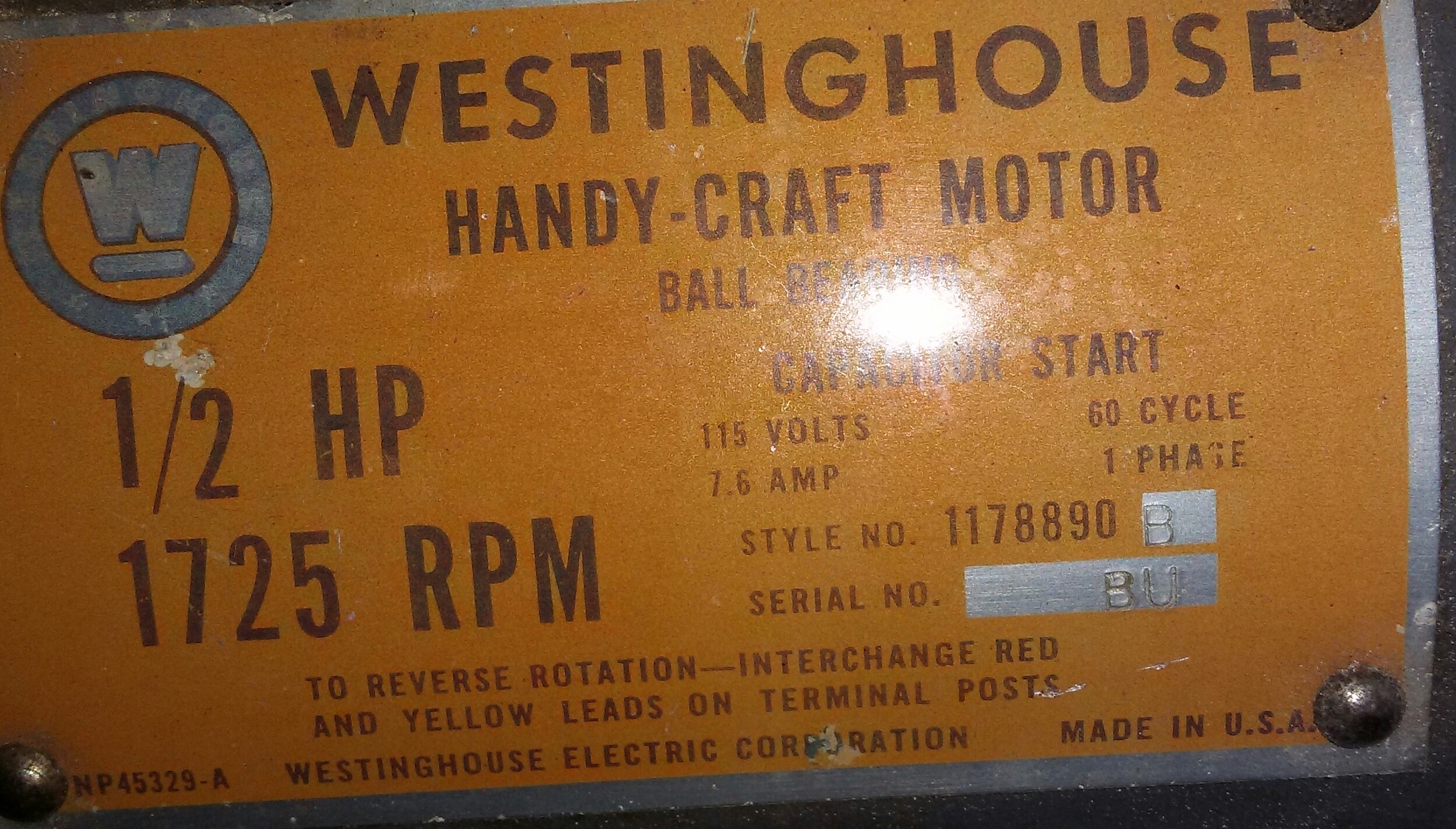 motor label