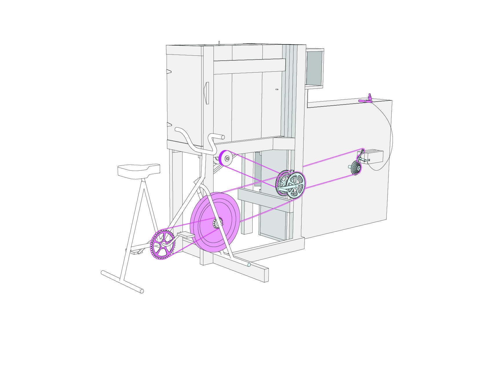 Bicycle Powered Fanning Mill