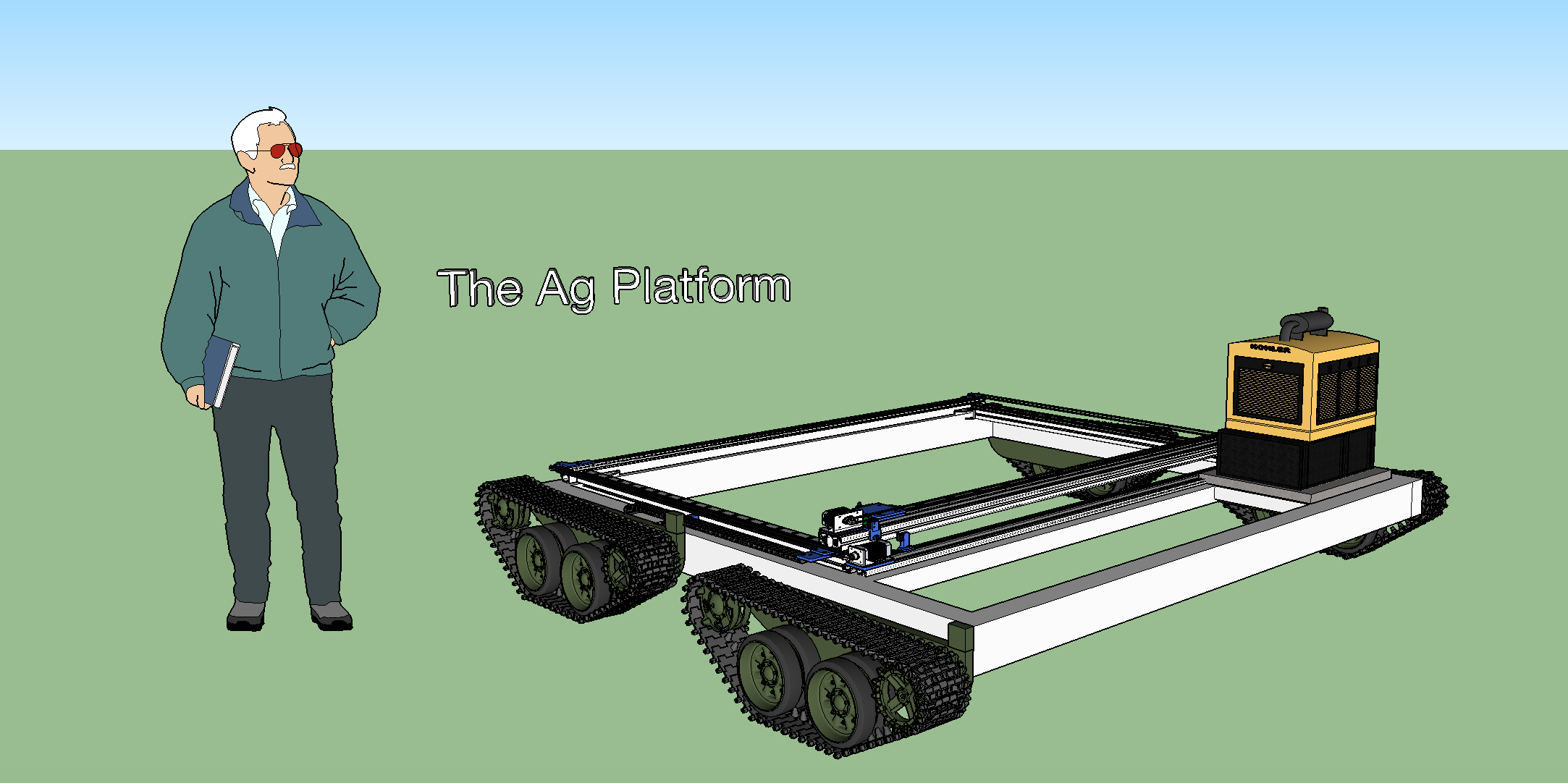 Conceptual scaled 'farmbot'