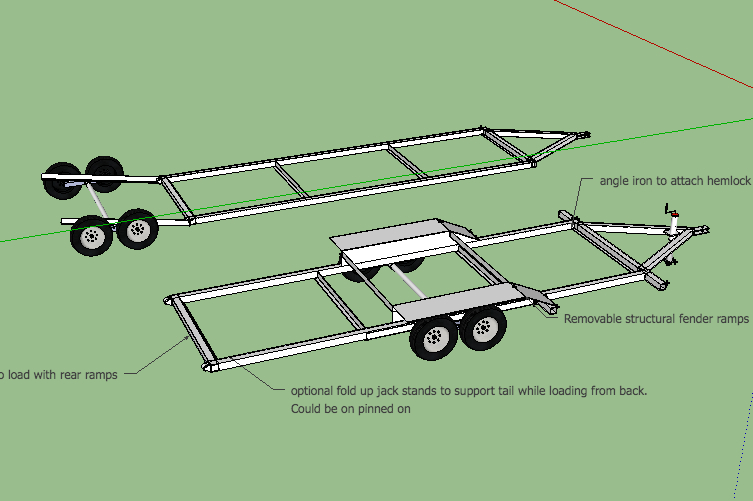 lay flat trailer