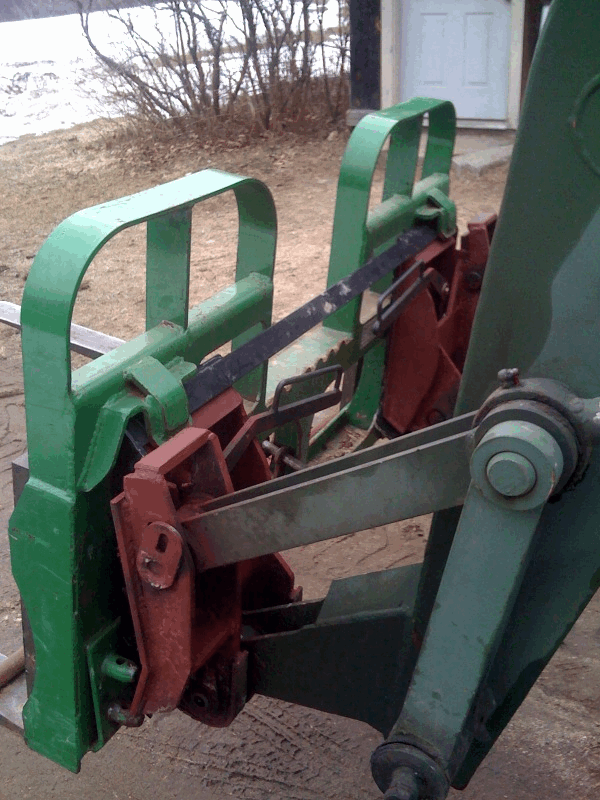 skidsteer to JD adapter prior to welding tabs and top knuckle