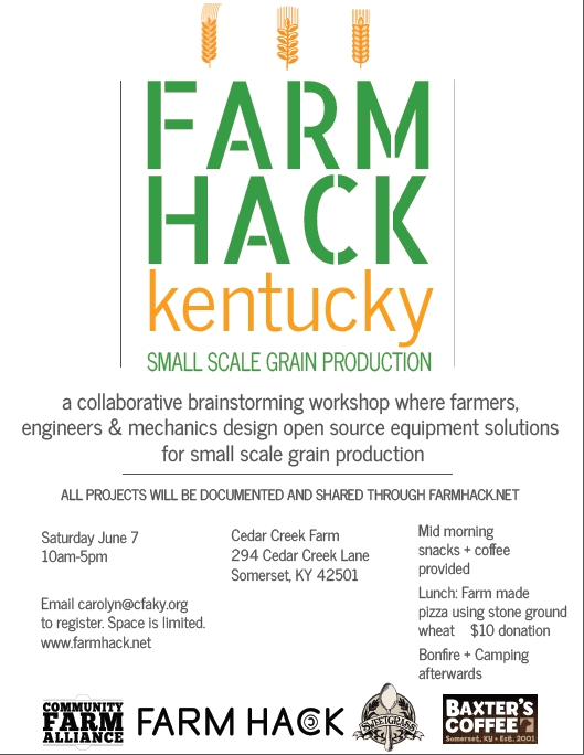 Farm Hack Kentucky: Small Scale Grain Production