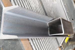 2.5" x .180 tubing squeezed to match 3"x 4.1#  "C" channel 