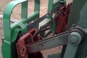 skidsteer to JD adapter prior to welding tabs and top knuckle