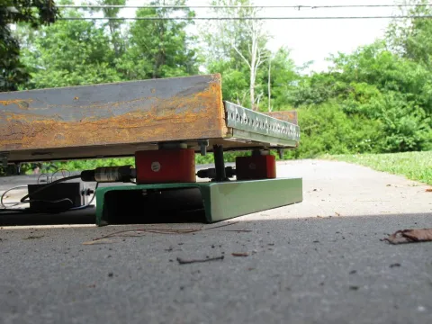 homemade cattle scales weigh deck