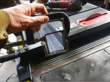 2.5" x .180 tubing squeezed to match 3"x 4.1#  "C" channel 